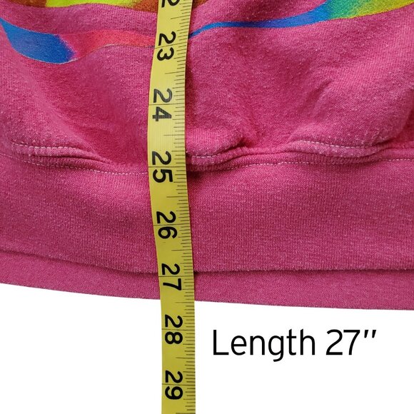 NIRVANA Bright Pink Sweatshirt Heavyweight Drop Shoulder Oversized Size L/XL - Picture 14 of 16